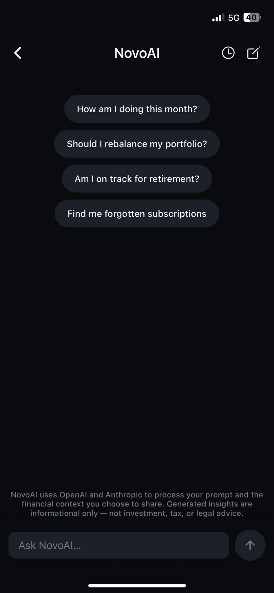 Your personal money assistant — in every tab